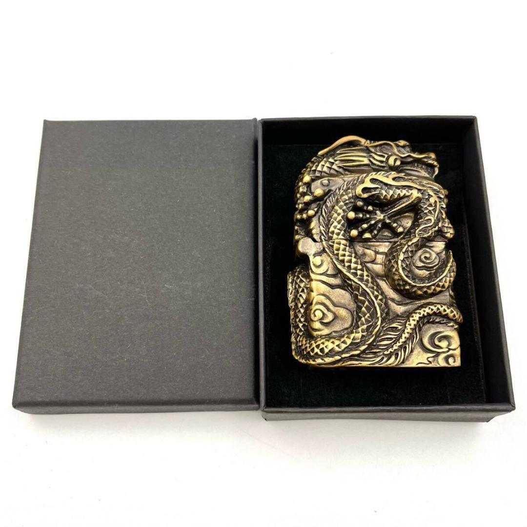 【美品】⭐️ジッポ ZIPPO Dragon ドラゴン 龍 真鍮製 火花確認済