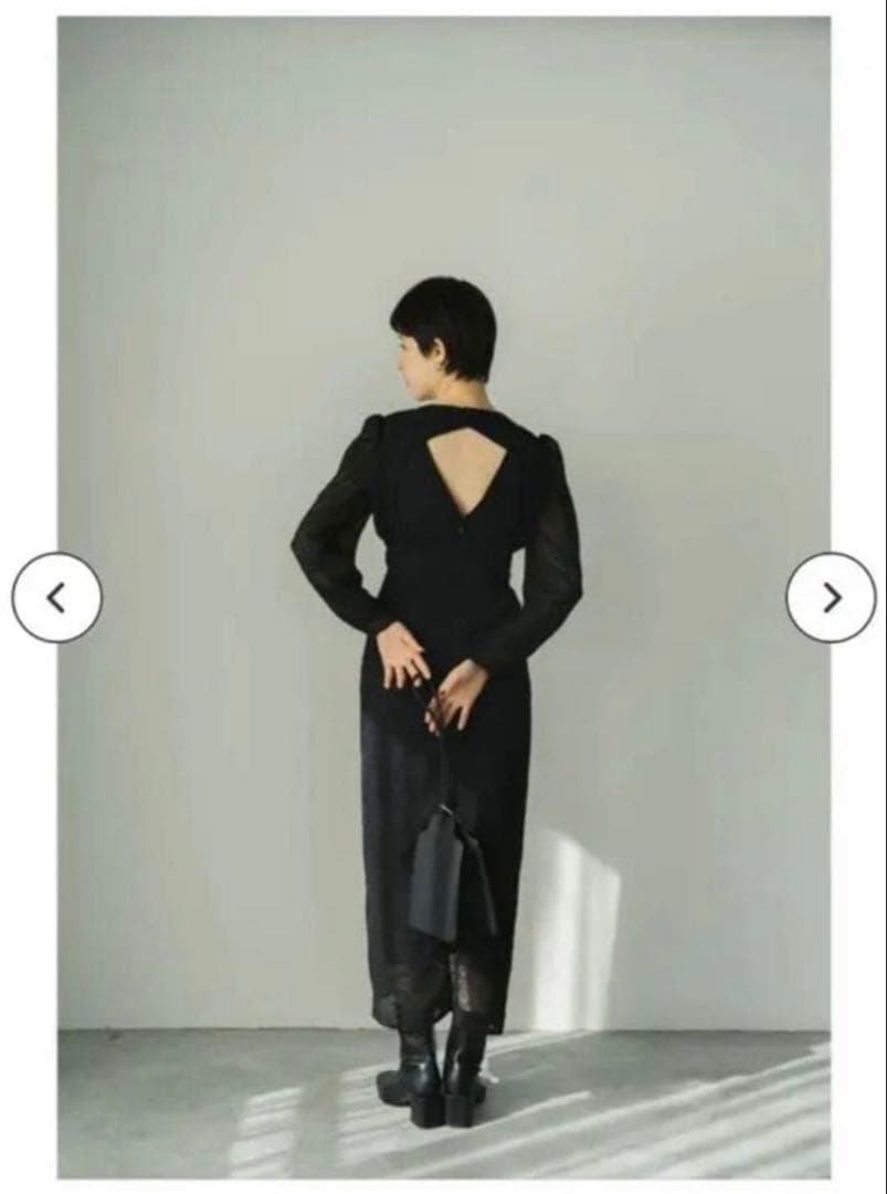 knuth marf バックオープンシアードレス　S 黒