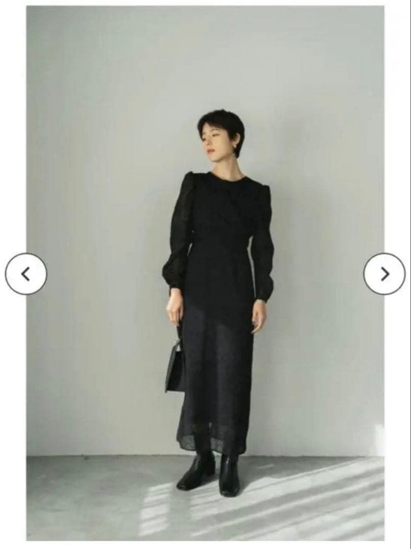 knuth marf バックオープンシアードレス　S 黒