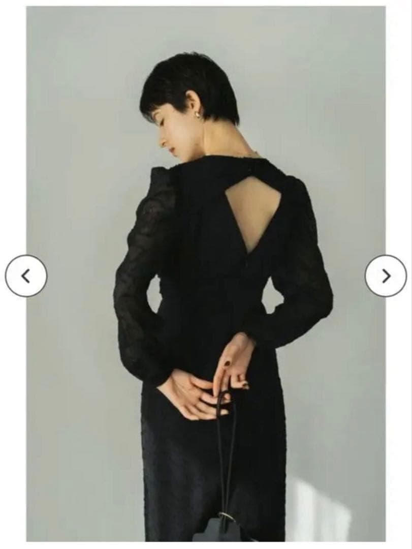 knuth marf バックオープンシアードレス　S 黒