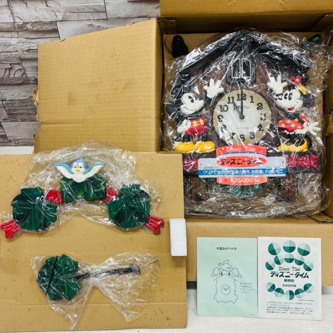 希少 新品 SEIKO セイコー ディズニータイム 掛け時計 ミッキー ミニー