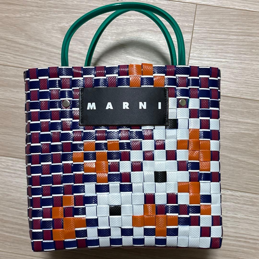 MARNI フラワーマーケット　かごバッグ