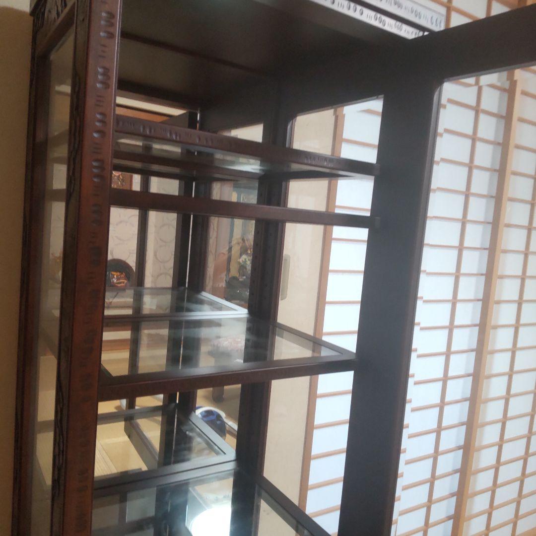 長野県伝統工芸品軽井沢彫り 引出し付きコレクションケース【美品】