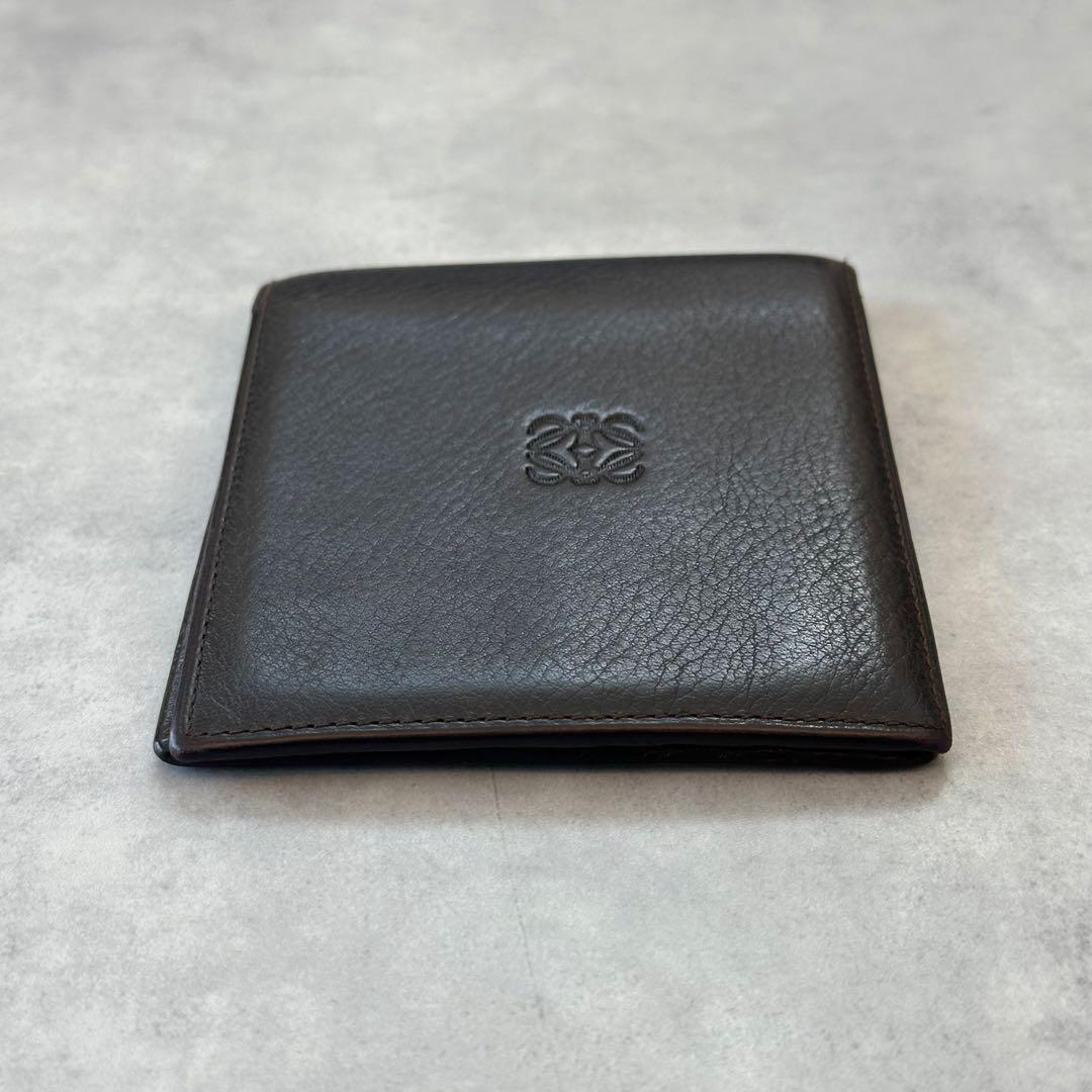 小物 LOEWE Anagram Leather Bifold Wallet