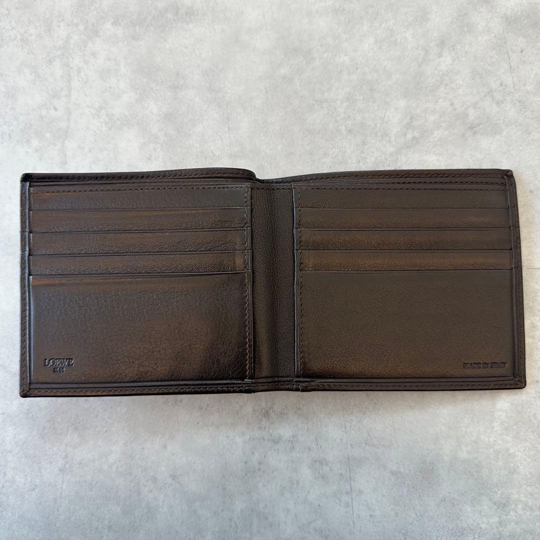 小物 LOEWE Anagram Leather Bifold Wallet