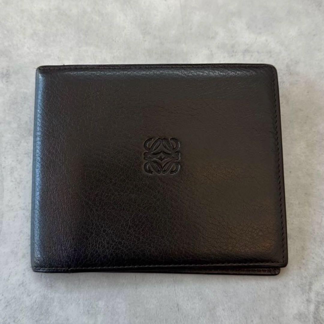 小物 LOEWE Anagram Leather Bifold Wallet
