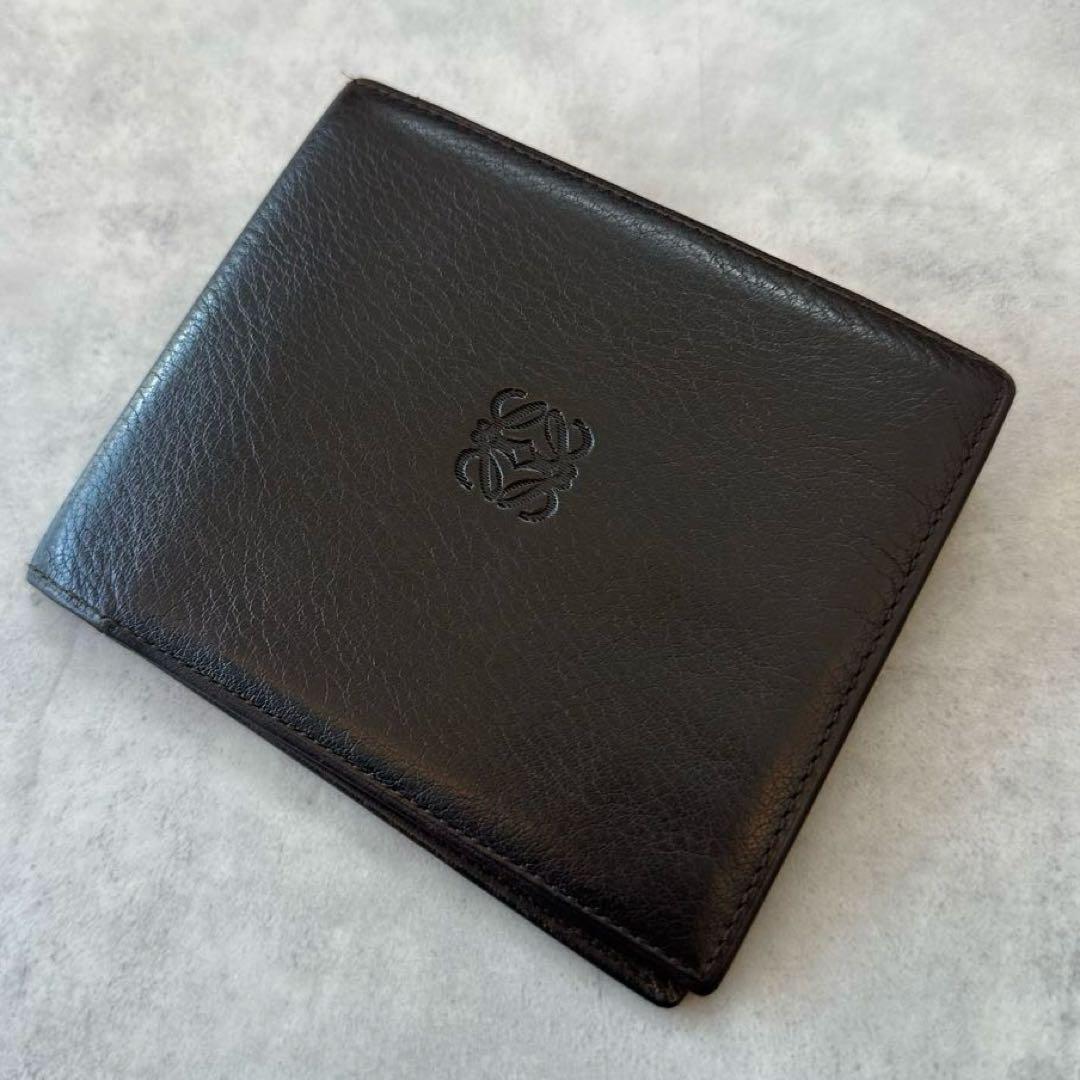 小物 LOEWE Anagram Leather Bifold Wallet