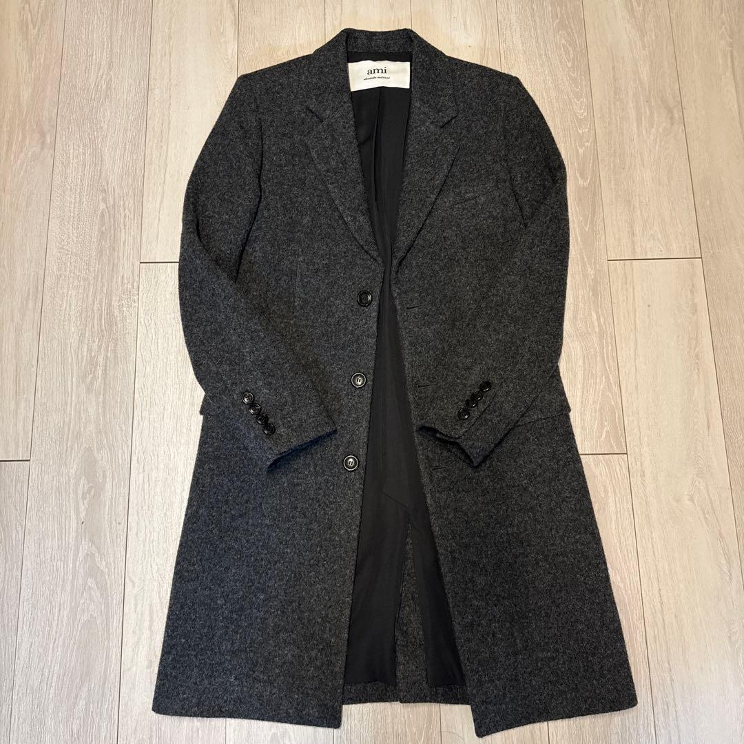 AMI PARIS 22AWメルトンチェスターコート44