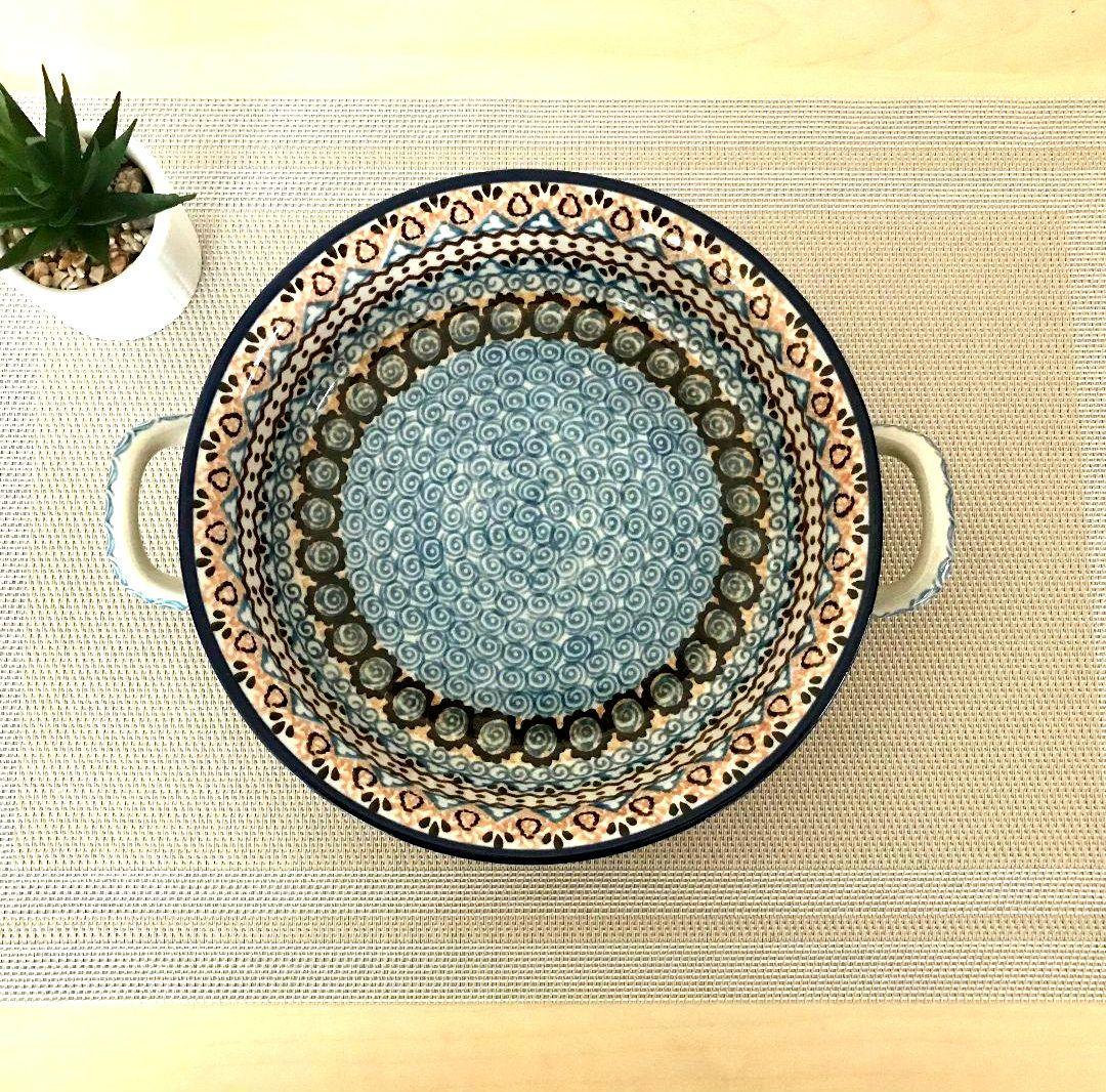 新品　ポーランド食器　取っ手付きボウル　　ポーランド食器　オーブン対応