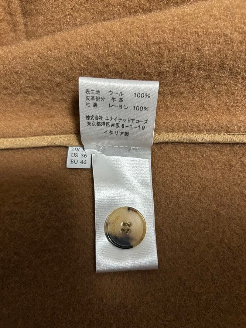 [美品]JWAnderson ブラウン ダッフルコート