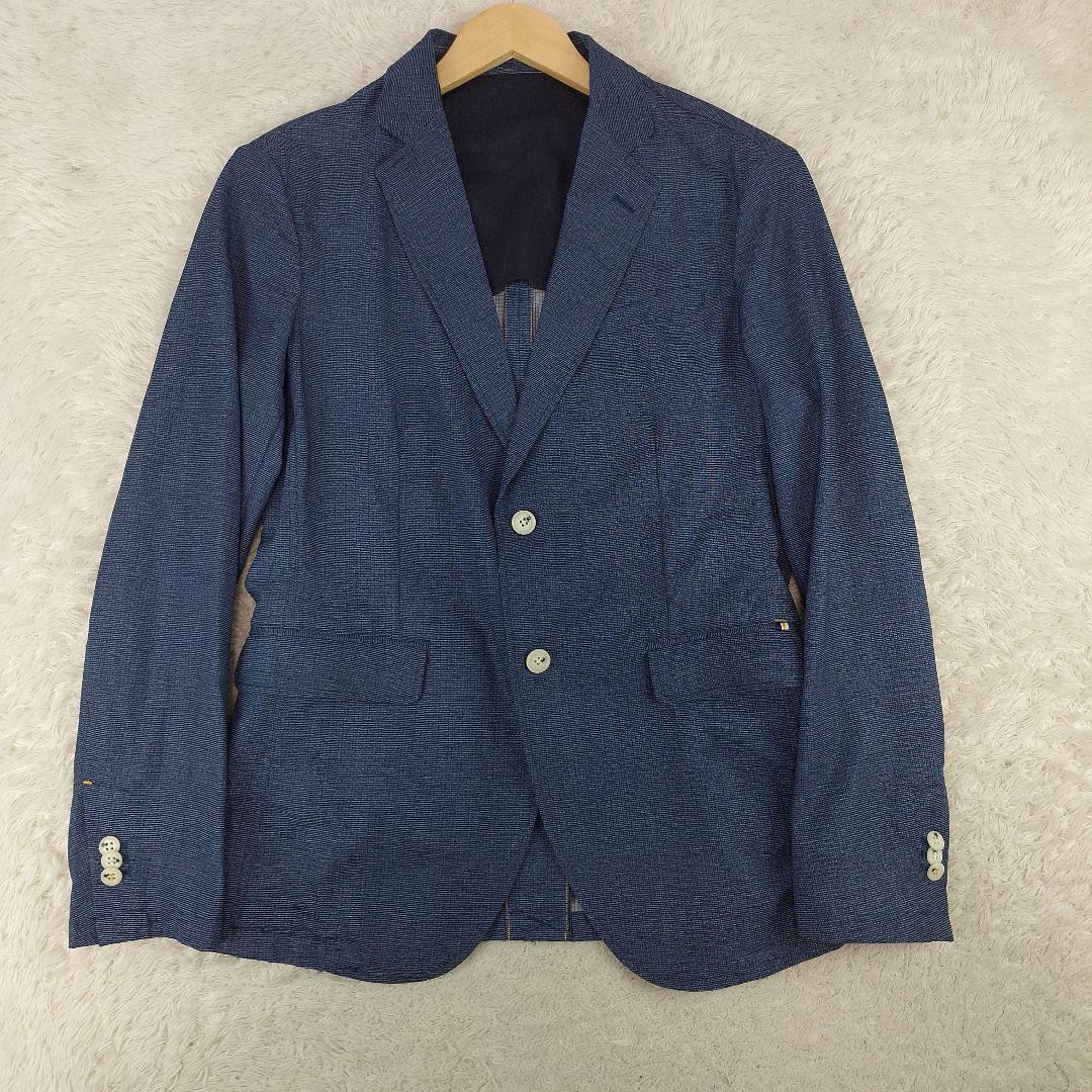 ZARA　ストレッチトラベルスーツ　セットアップ　ネイビー　EUR48 　下40