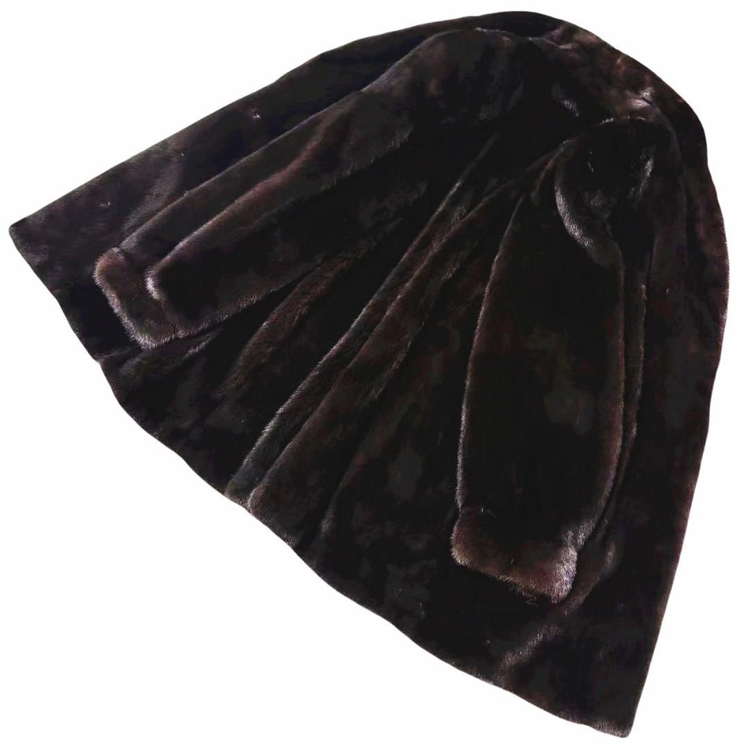 BLACKGLAMA コート ミンク 毛皮 リアルファー な柔らか◎ 毛並み◎