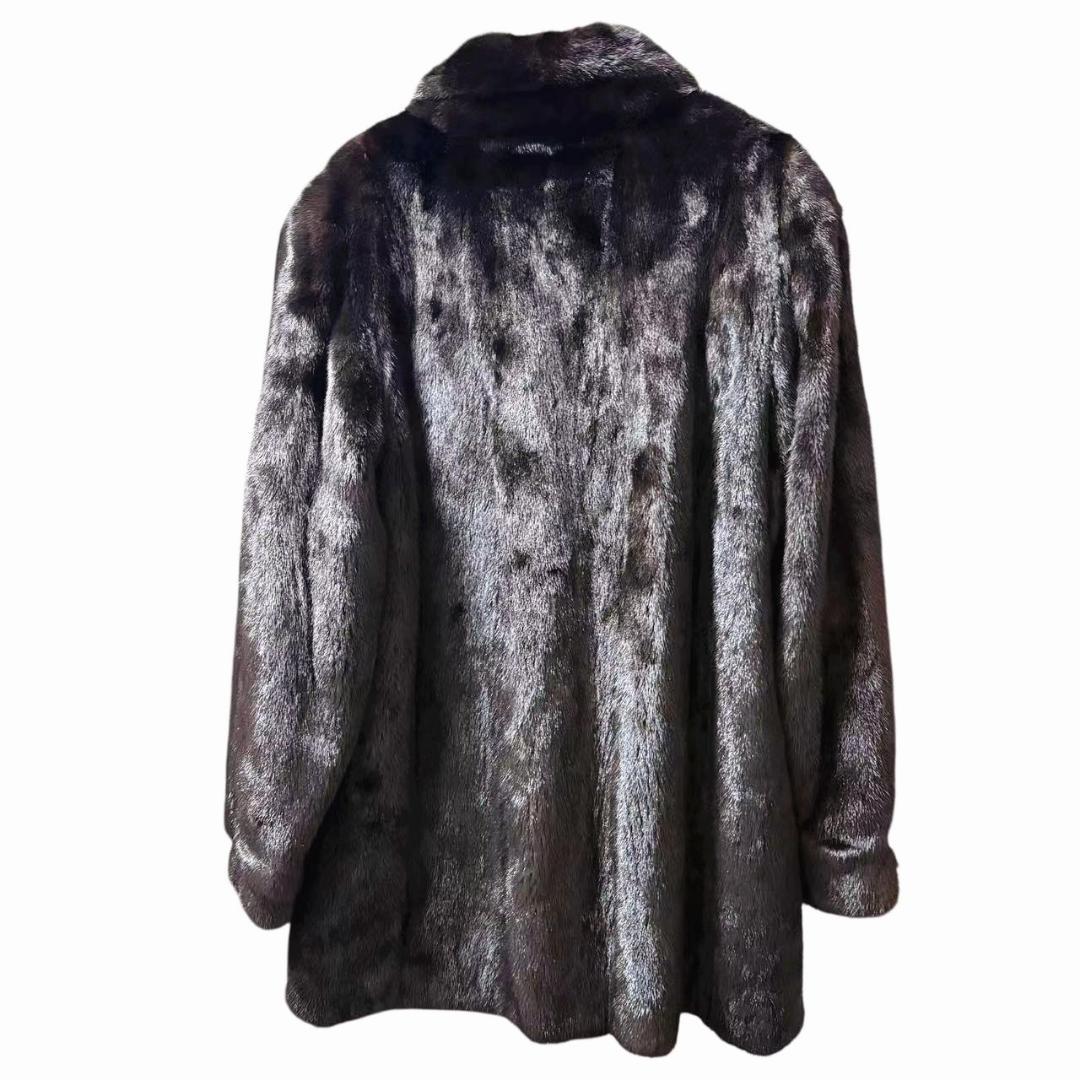 BLACKGLAMA コート ミンク 毛皮 リアルファー な柔らか◎ 毛並み◎