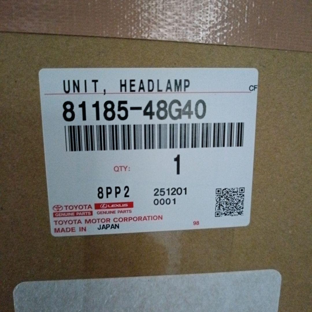 60系 ハリアー 後期 左ヘッドライト 48-192 81185-48G40