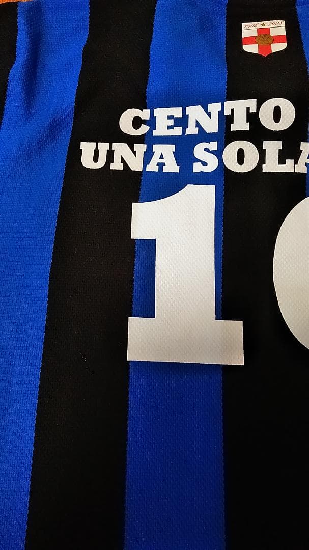 未使用 インテル 07 08 100周年記念 ユニフォーム スクデット記念 XL