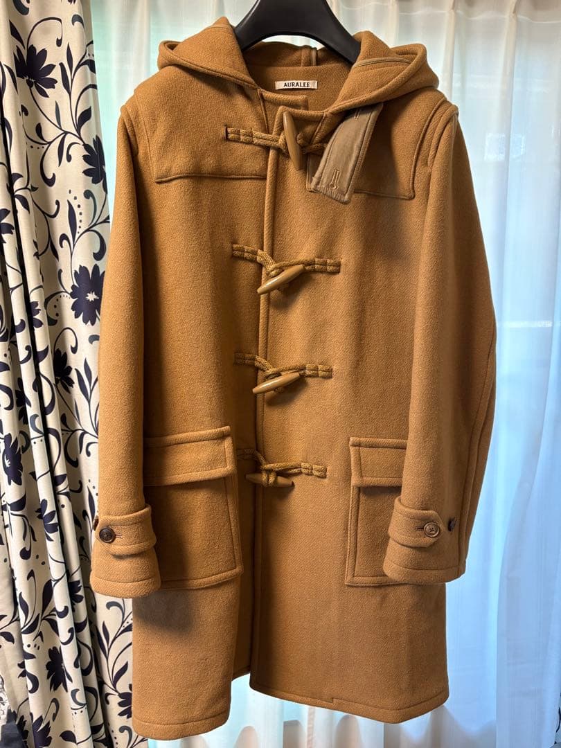 【美品】AURALEE ダッフルコート 17AW ヘビーメルトンダッフルコート