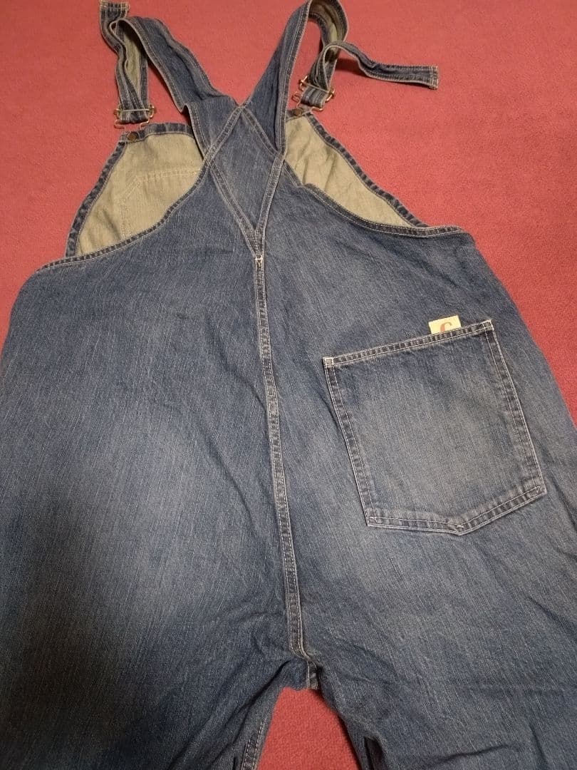 Chimala チマラ デニムサロペット フリンジ仕上げ