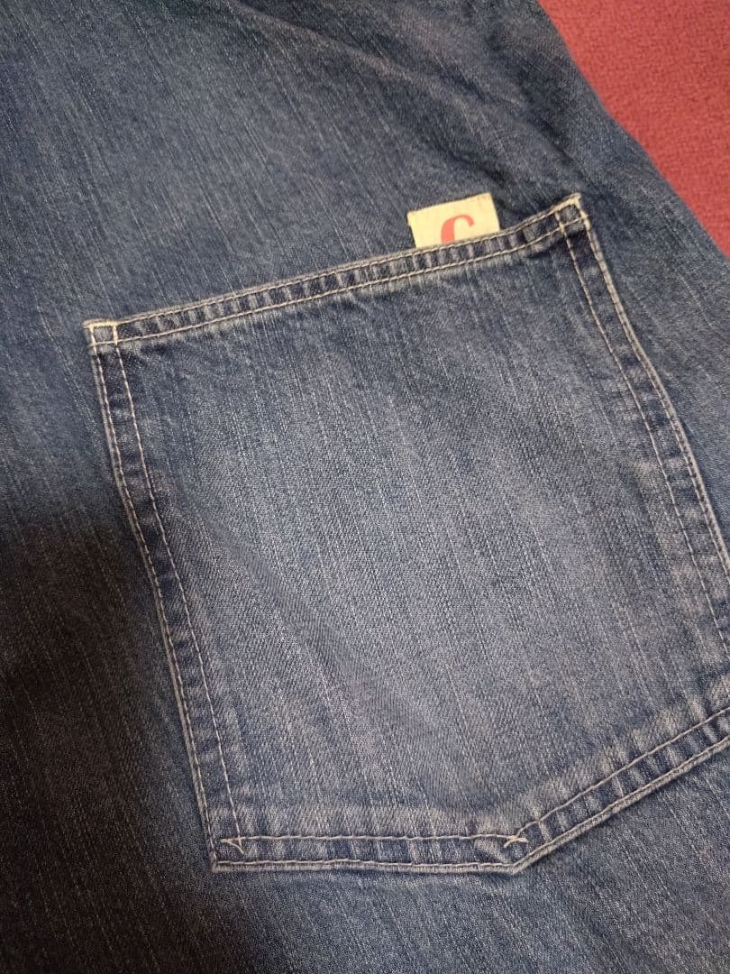 Chimala チマラ デニムサロペット フリンジ仕上げ