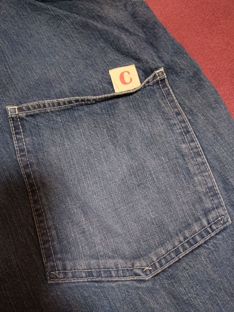 Chimala チマラ デニムサロペット フリンジ仕上げ