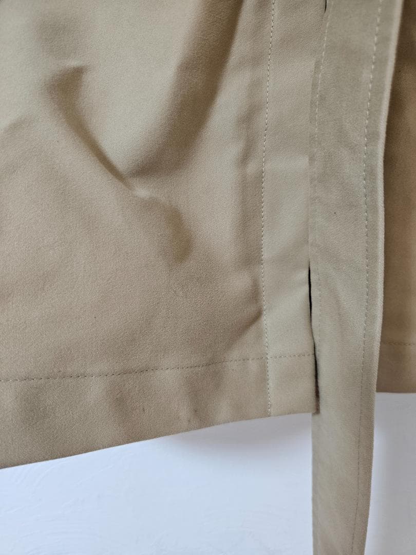 ラルフローレン✨ベージュダブルブレスト トレンチコートデザイナー生地厚綺麗上品6