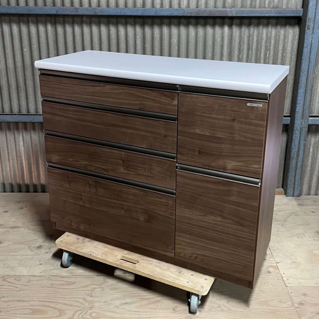 SNT1372 古賀家具 キッチンカウンター セイント 120 ソフトクローズ