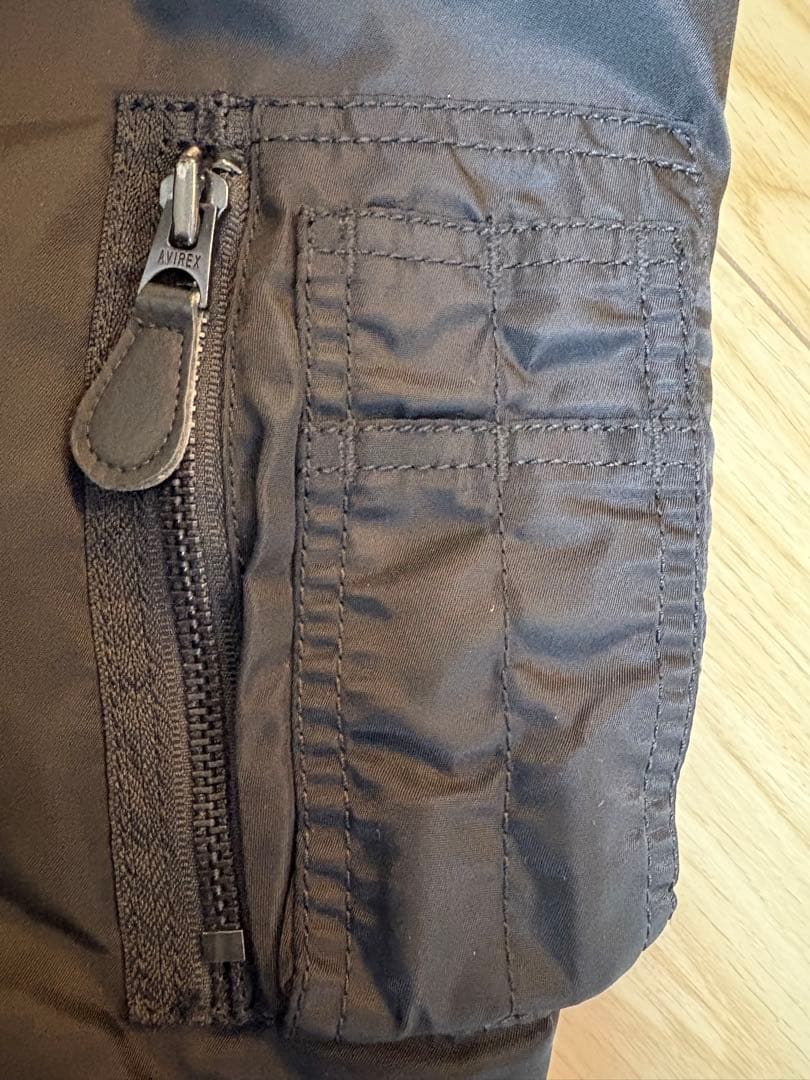 【美品】AVIREX MA-1 フライトジャケットCOMMERCIAL LOGO