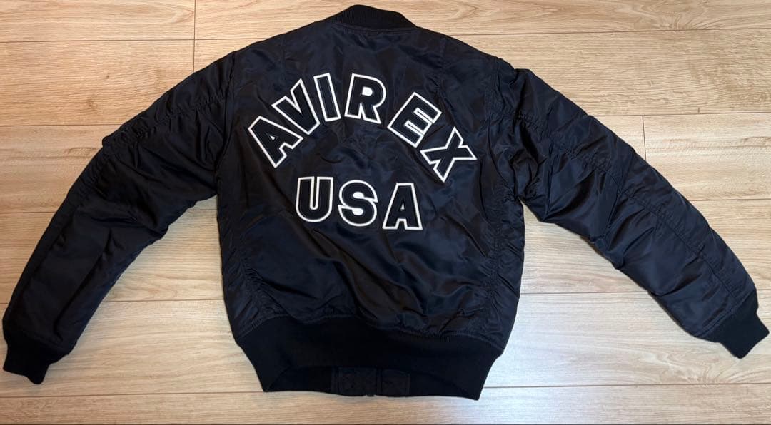 【美品】AVIREX MA-1 フライトジャケットCOMMERCIAL LOGO