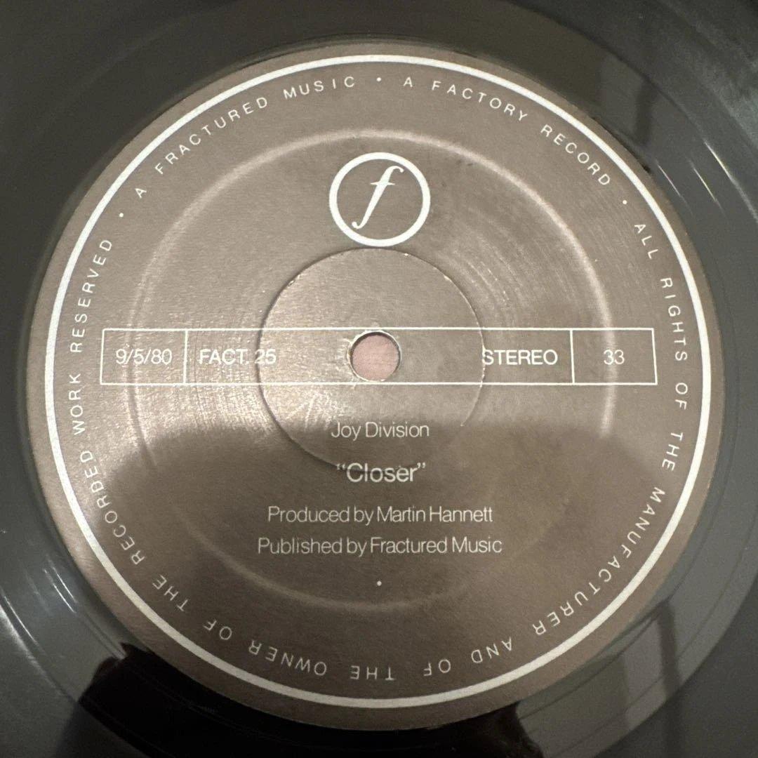 Joy Division Closer UKオリジナル盤