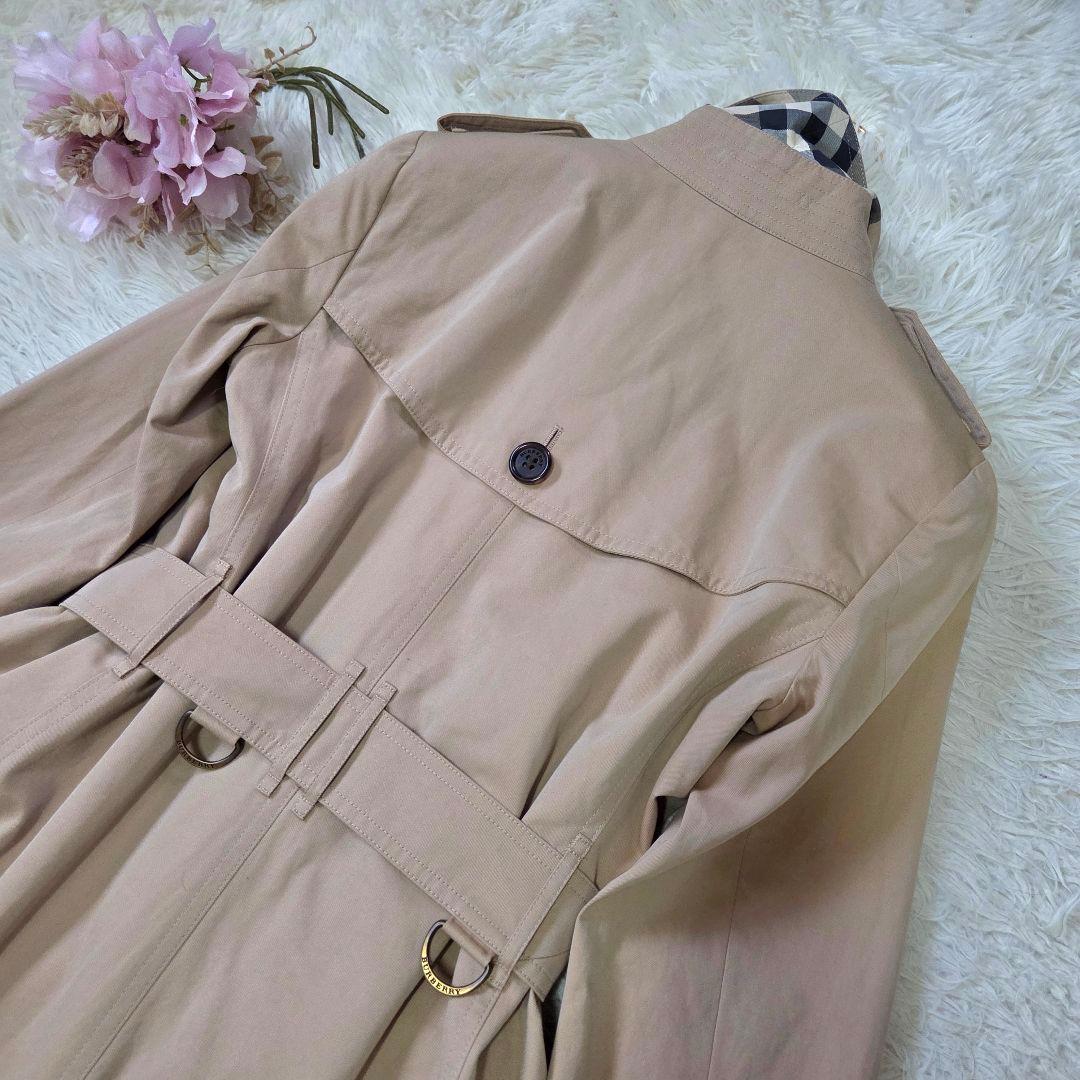 美品 バーバリー ハニーベージュ トレンチコート ライナー ノバチェック SS