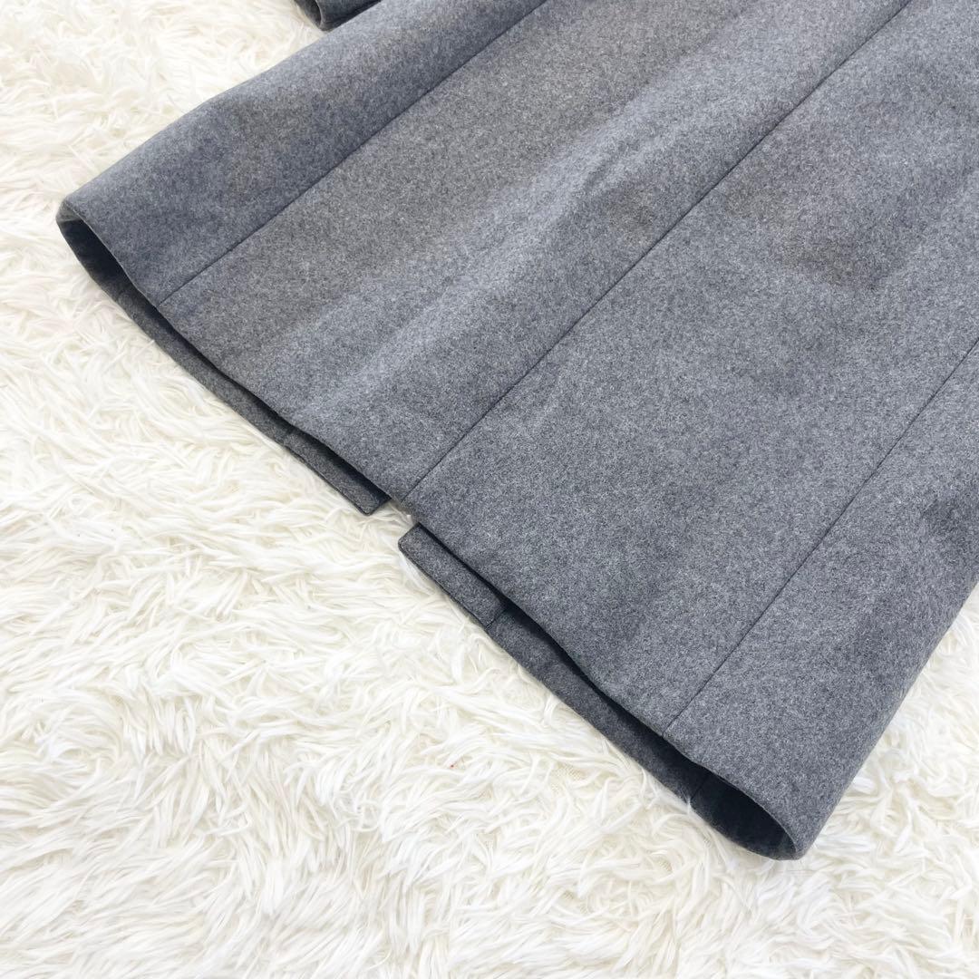 【玄人】Theory セオリー チェスターコート カシミヤ混 グレー S