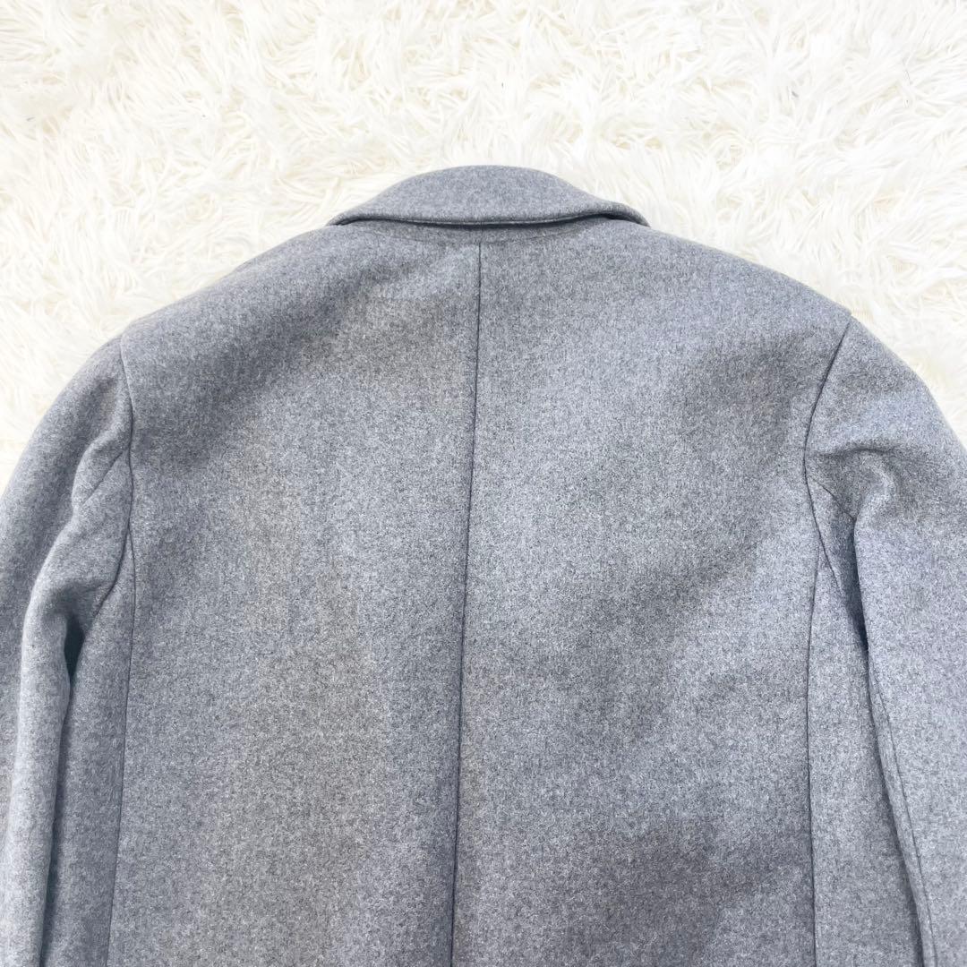 【玄人】Theory セオリー チェスターコート カシミヤ混 グレー S
