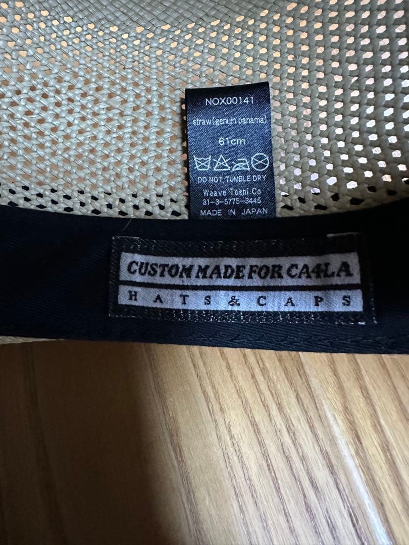 カシラ KNOX別注 パナマハット 中折れ ストローハット 61cmメンズ