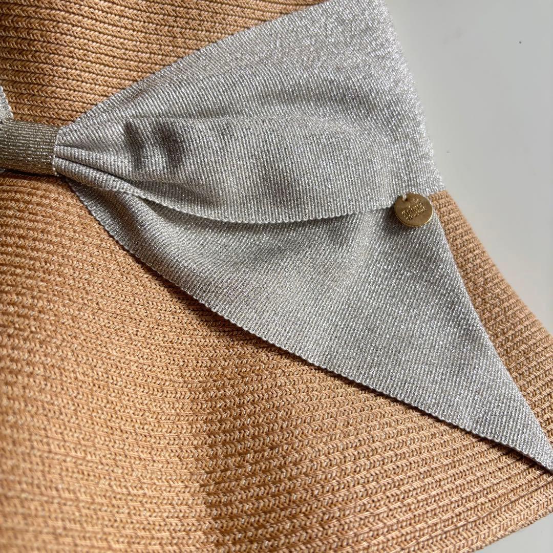 新品未使用 Athena New York 麦わら帽子 UVカット 保管袋あり