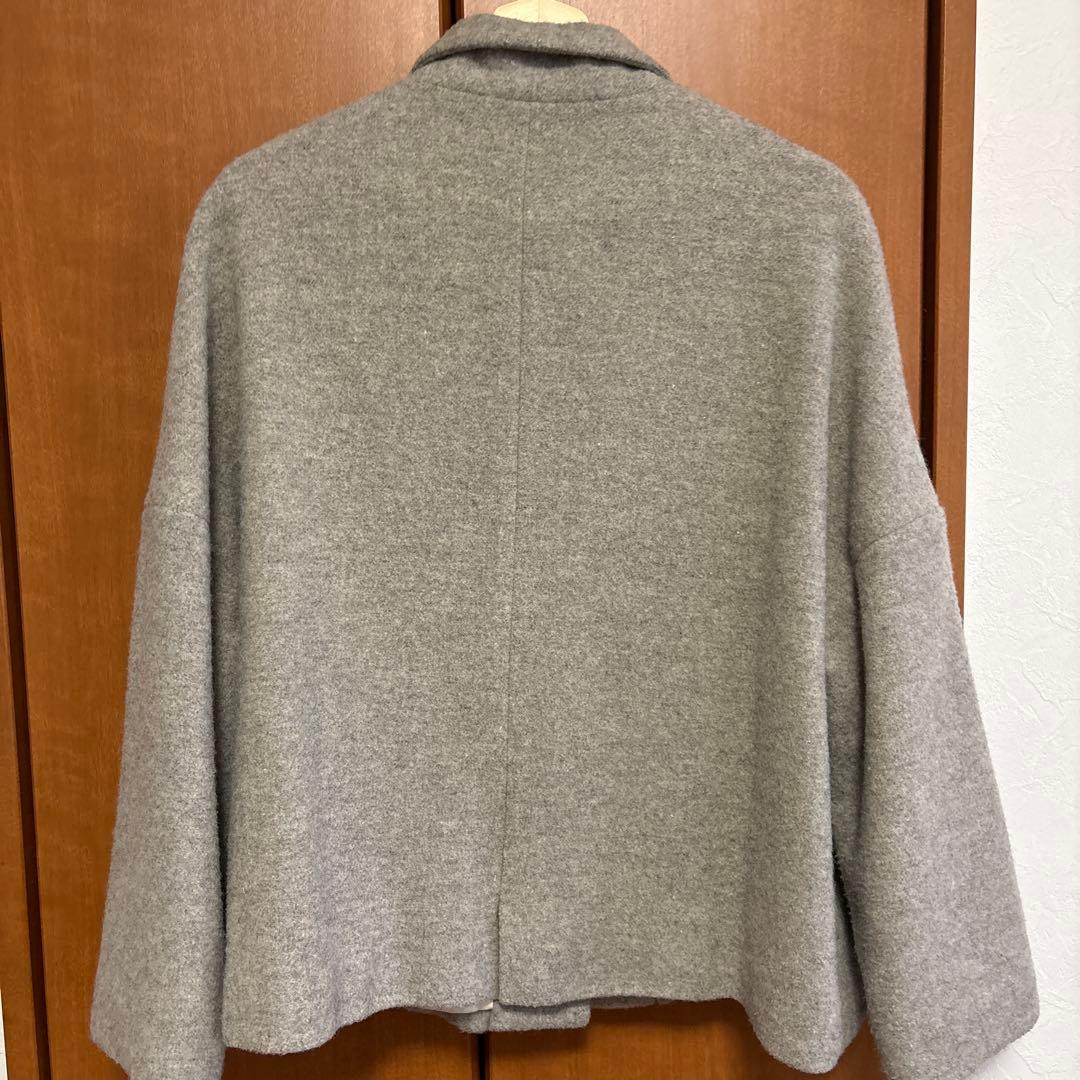 HUIS 遠州織物　ウールショートコート