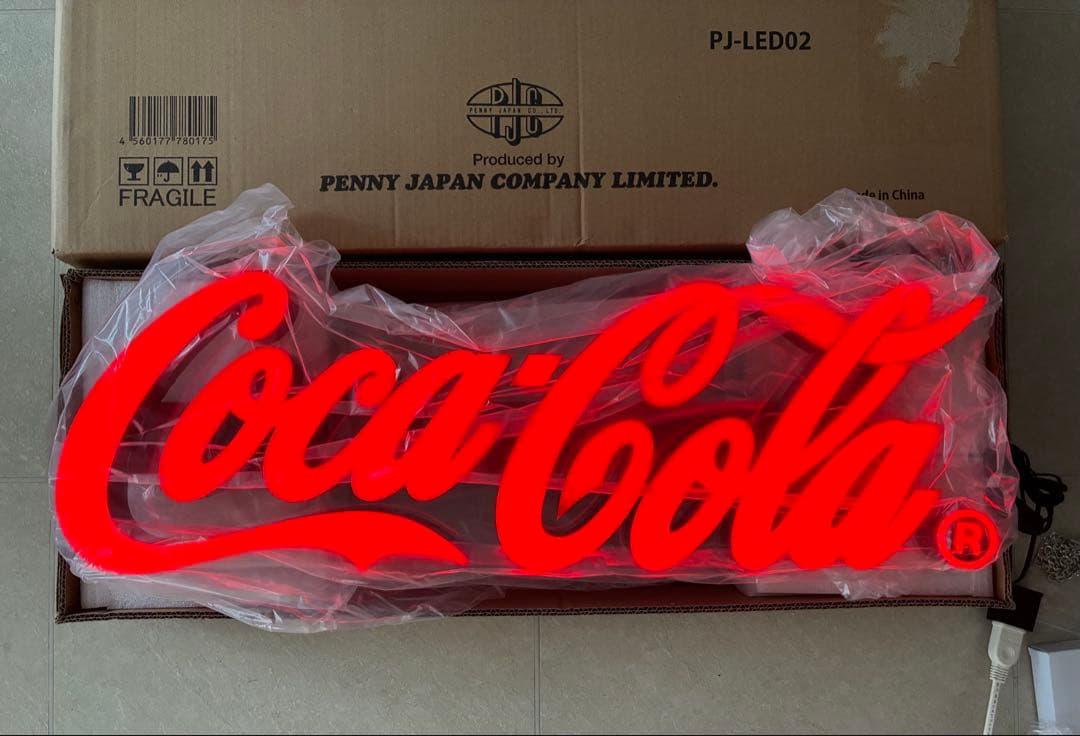 コカ・コーラ　LED レタリングサイン　Coca-Cola ネオンサイン