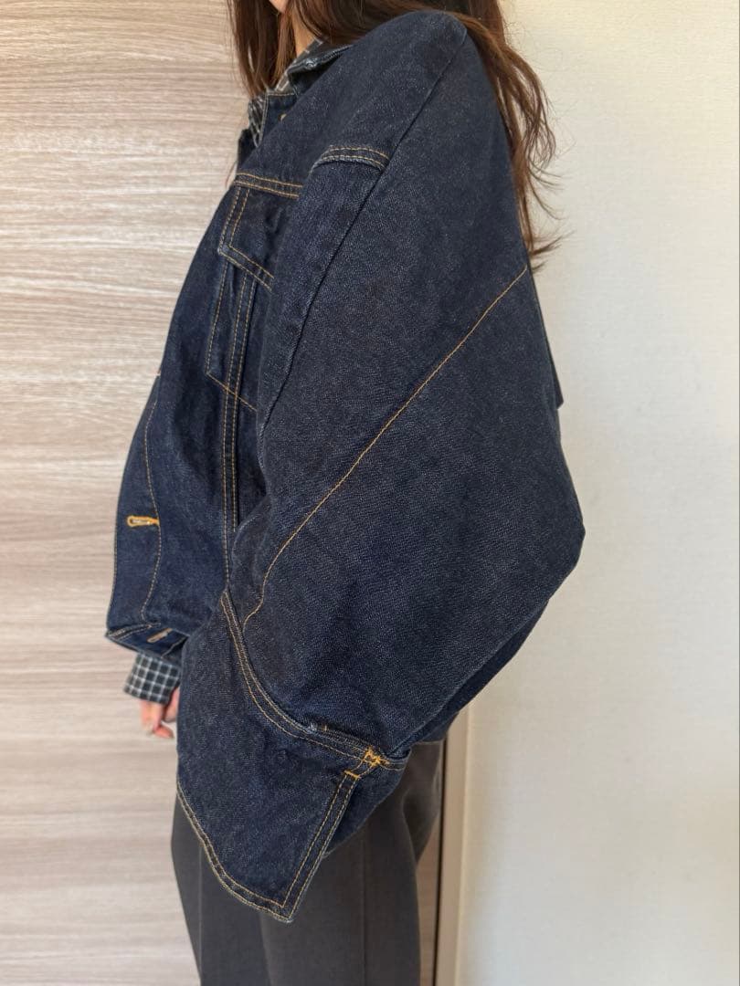 【値下げ】nagonstansナゴンスタンス ダークブルーデニムジャケット