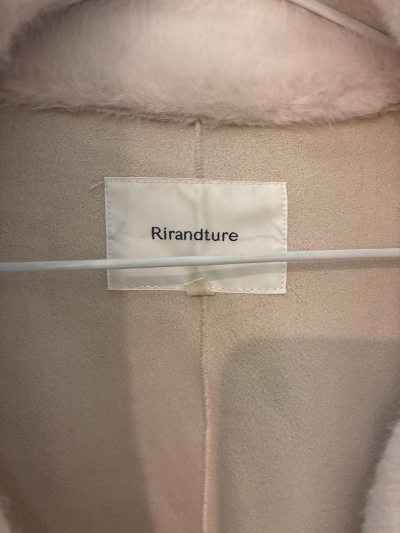 リランドチュール　エコファーコクーンコート　オフホワイト　美品　サイズ1 S相当