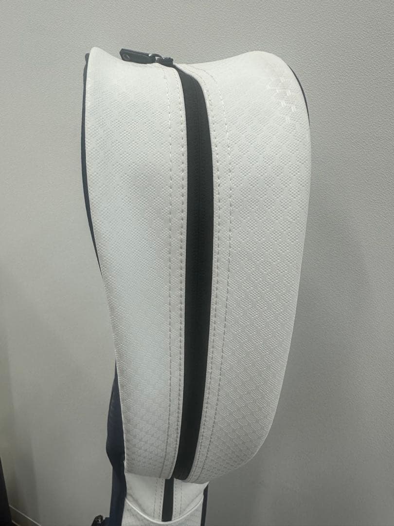 ほぼ未使用 ユナイテッドアローズゴルフ ウロコ レンジバッグ ネイビー／ホワイト