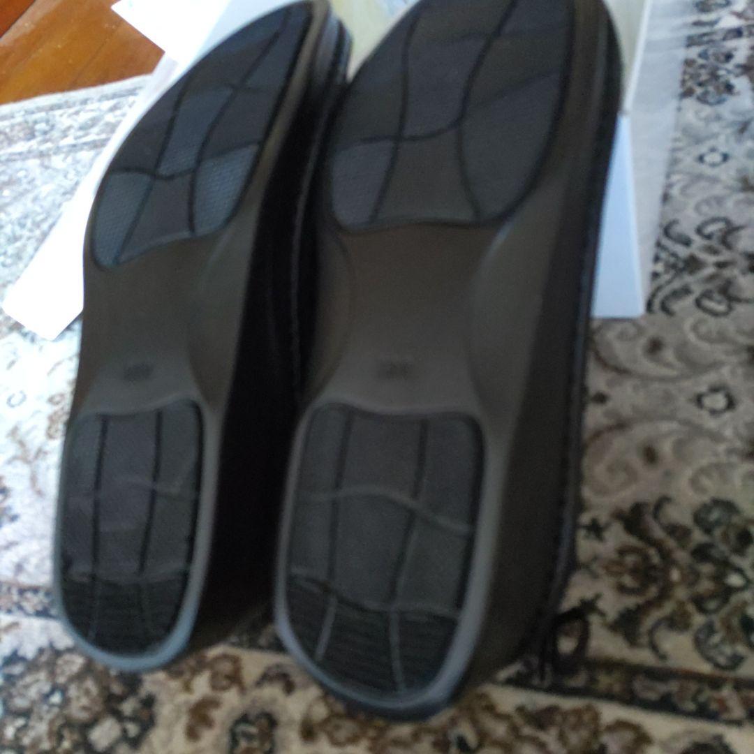 未使用 インコルジェ バレエシューズ 8394 レースアップ リボン ブラック