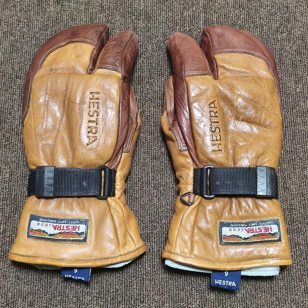 最終価格！3-finger Full Leather グローブ /ヘストラ