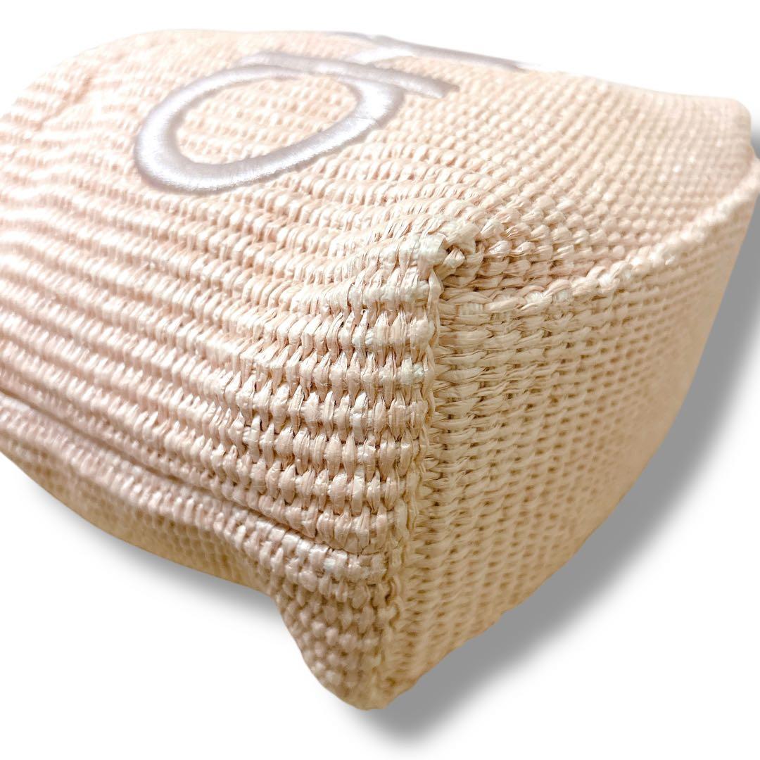 JIMMY CHOO ジミーチュウ 2way ラフィア かごバッグ ハンドバッグ