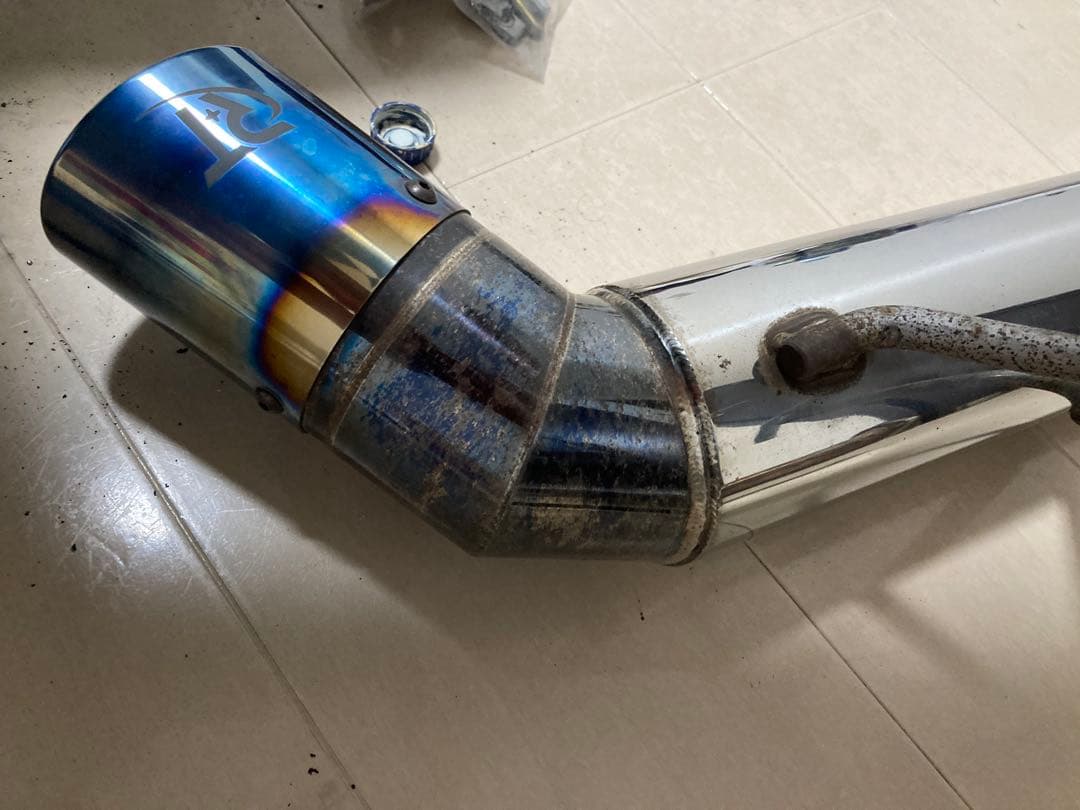 RIDE＋TECH エブリイDA17用UPSTYLEマフラー　チタンテール