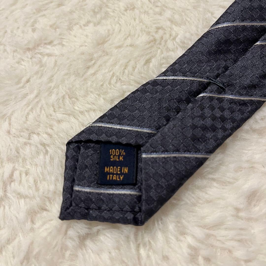 極美品！LOUIS VUITTON ネクタイ マイクロダミエ LVロゴ