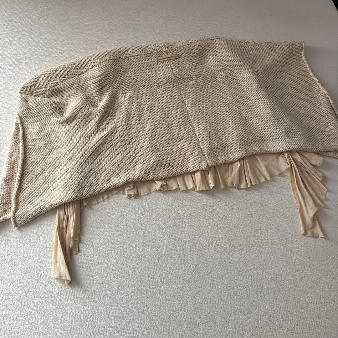 【レア】suzuki takayuki チュールニットポンチョ　アルパカ　ケープ