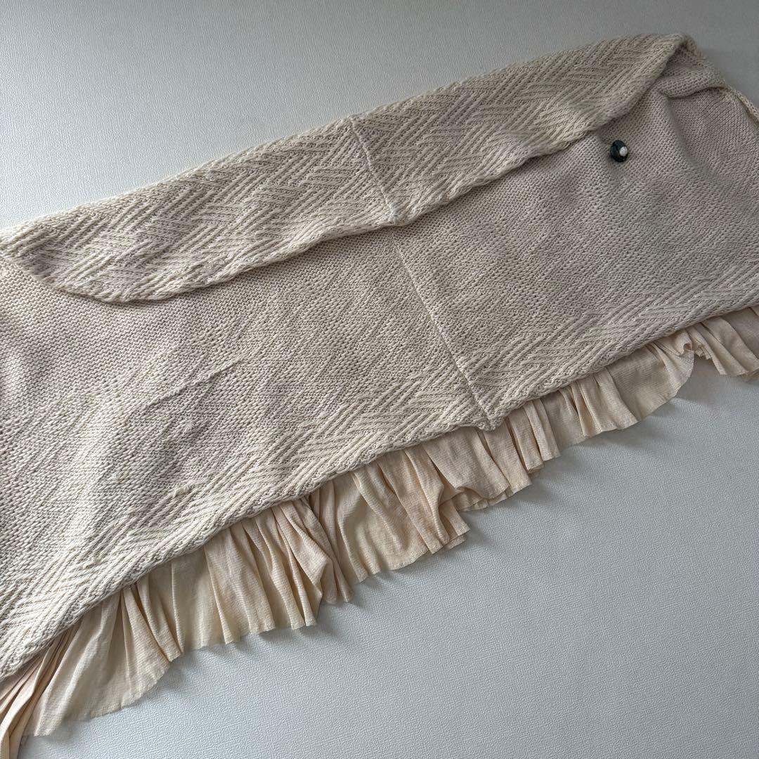 【レア】suzuki takayuki チュールニットポンチョ　アルパカ　ケープ