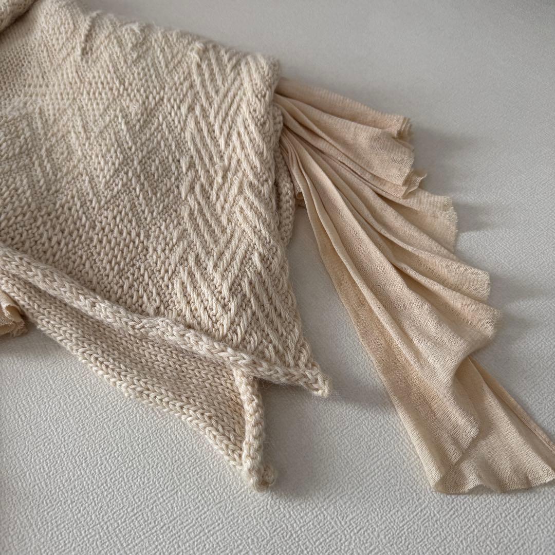 【レア】suzuki takayuki チュールニットポンチョ　アルパカ　ケープ