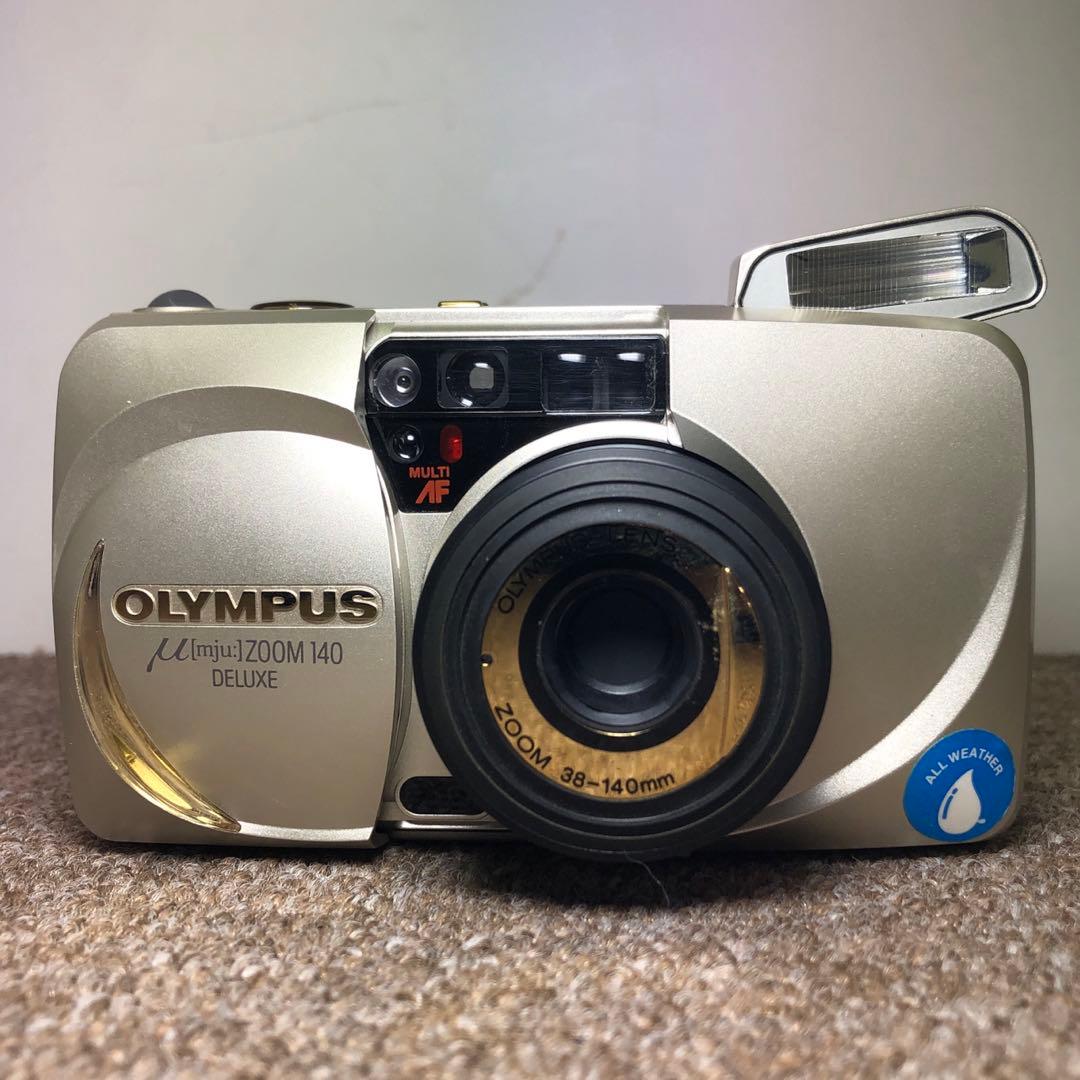 OLYMPUS μ ZOOM140 フィルムカメラ 動作確認済 付属品完備