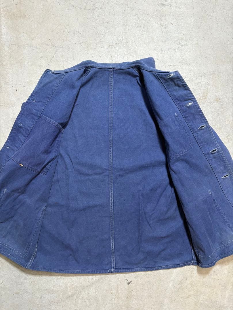 40-50s 【ユーロワークジャケット】 Vポケ コットンツイル フレンチ