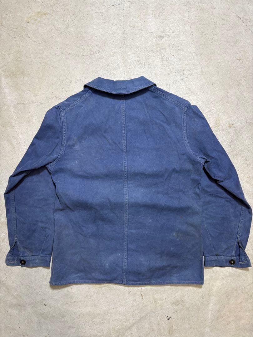 40-50s 【ユーロワークジャケット】 Vポケ コットンツイル フレンチ