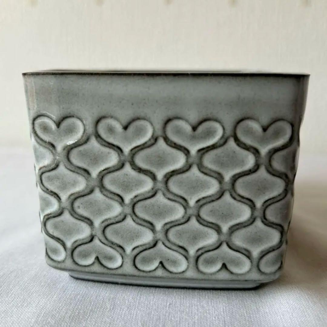 バターケース セラミックと木製 グレー